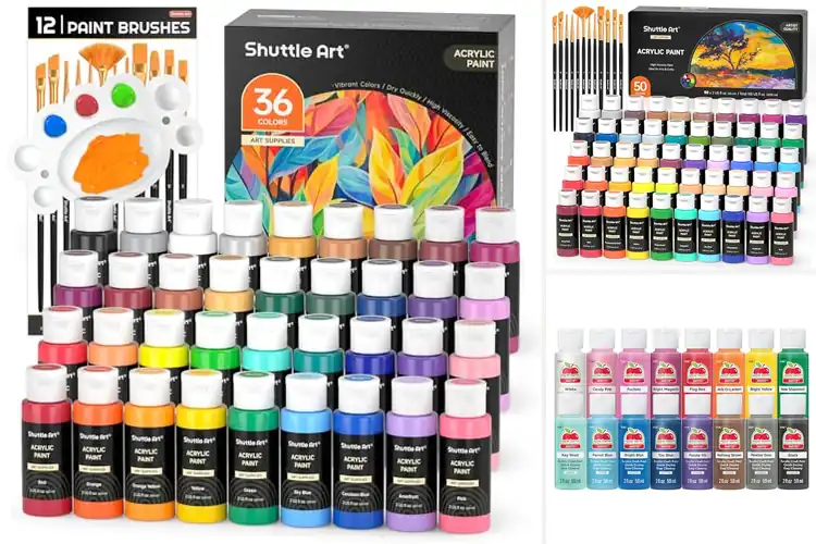 Detailed view of Best Acrylic Paint Sets for Effortless Creativity