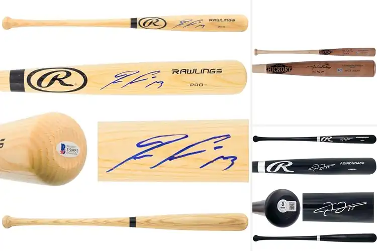 Detailed view of Best Authentic Autographed Bats