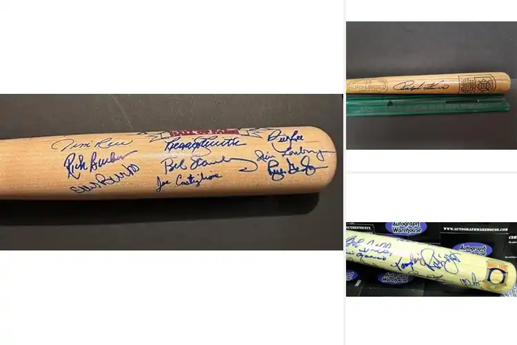Detailed view of Best Baseball Hall Of Fame Bat Autograph