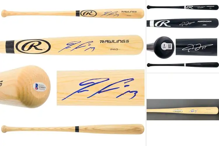 Detailed view of Best Beckett Certified Signed Bats