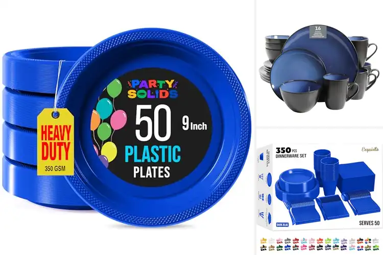 Detailed view of Best Blue Plates