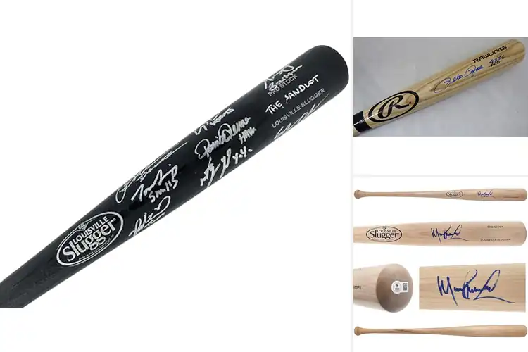 Detailed view of Best Certified Authentic Autographed Bats