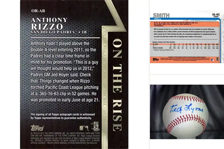 Detailed view of Best Certified Authentic Baseball Autographs
