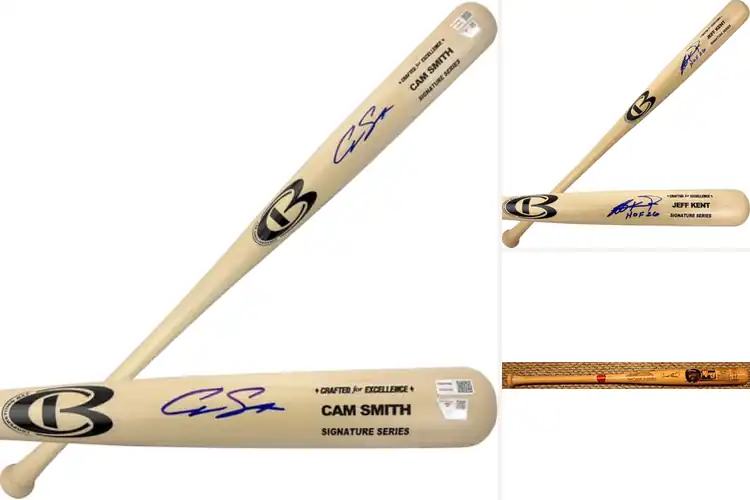 Detailed view of Best Cooperstown Autographed Bats