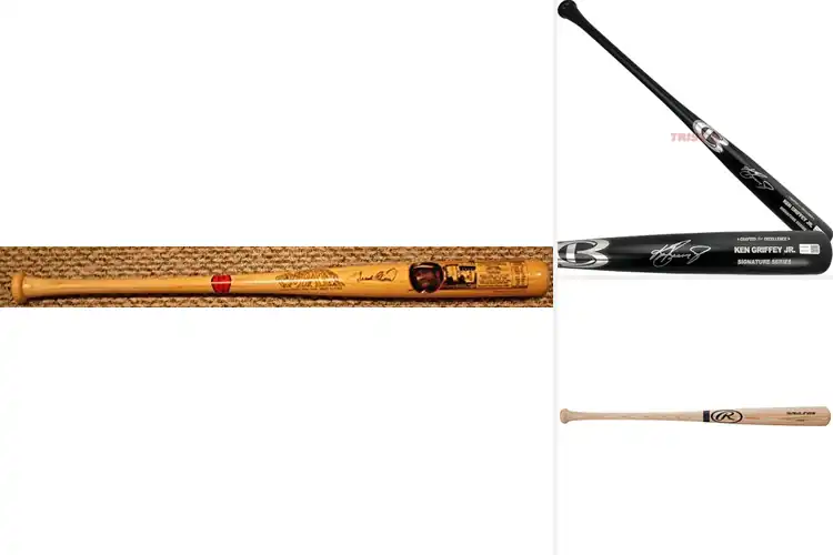 Detailed view of Best Cooperstown Baseball Bat Autographs