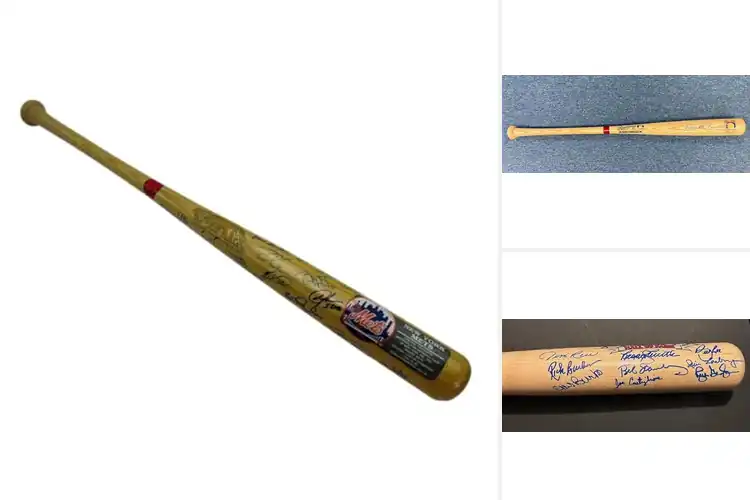 Detailed view of Best Cooperstown Baseball Bat Signed