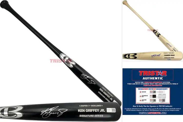 Detailed view of Best Cooperstown Signed Bats