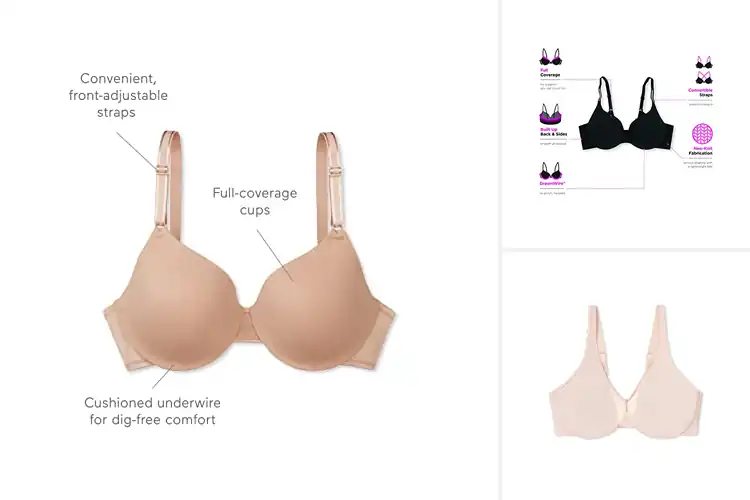Detailed view of Best Cushioned Dreamwire Bras For Everyday