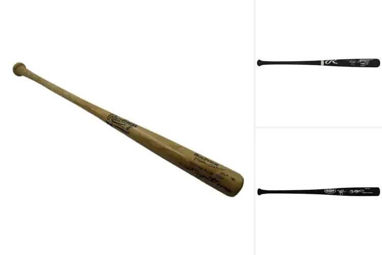 Detailed view of Best Dual Signed Baseball Bats
