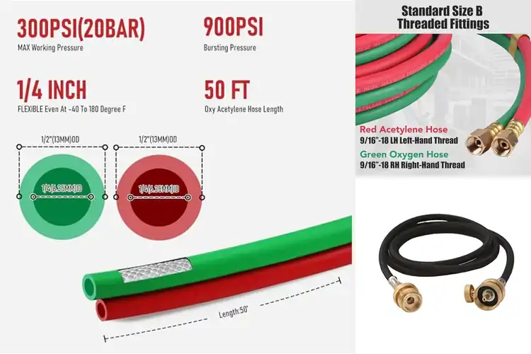 Detailed view of Best Flexible Welding Hoses: Weld with Ease & Safety