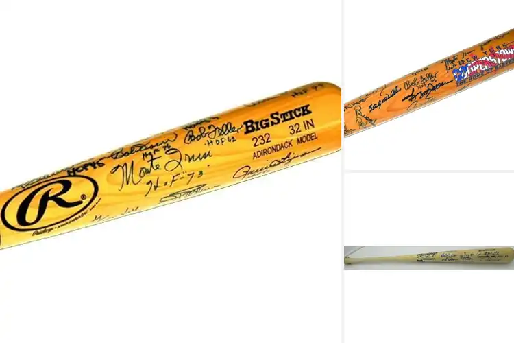 Detailed view of Best Hall Of Fame Signed Bats: Own a Piece of History