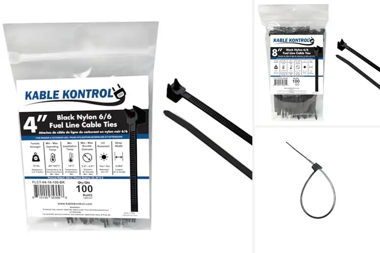 Detailed view of Best Hose With Zip Ties