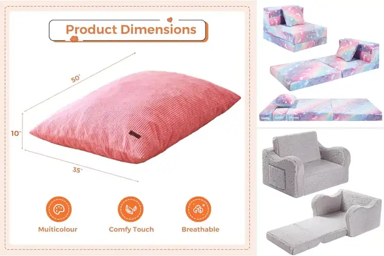 Detailed view of Best Kids Loungers: 10 Cozy & Fun Picks for Playtime Bliss
