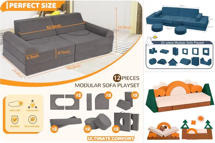 Detailed view of Best Kids Play Sofas: Top 10 Picks for Creative Fun