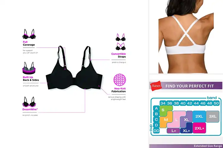 Detailed view of Best No-Poke Bras
