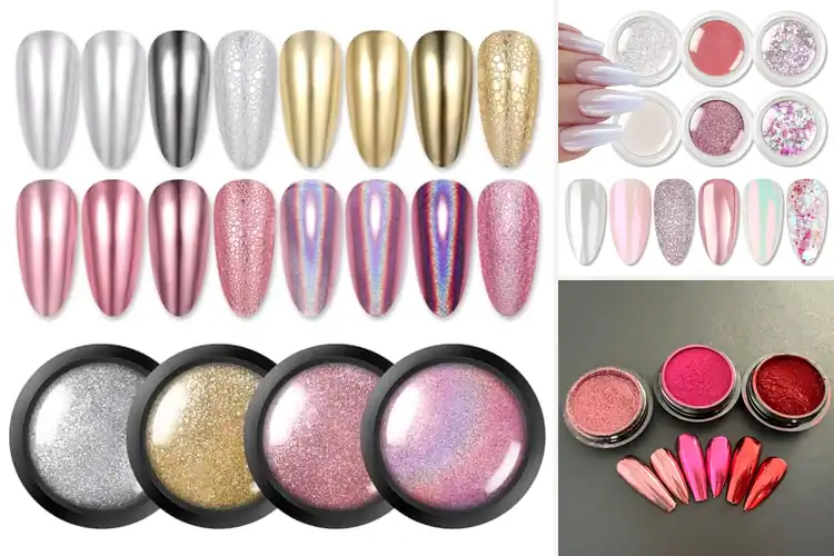 Detailed view of Best Pink Chrome Nail Powders