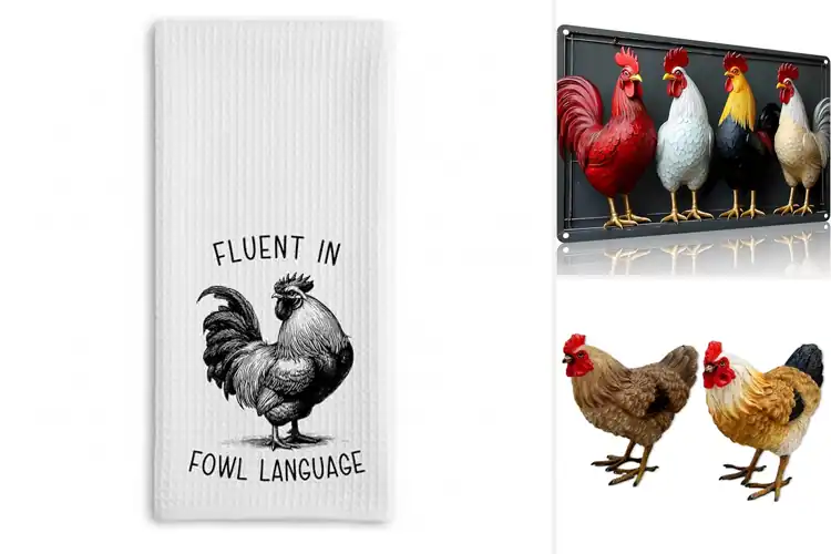 Detailed view of Best Rooster Decor Accents