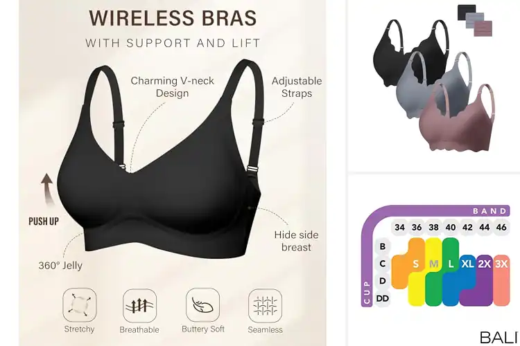 Detailed view of Best Seamless Microfiber Bras