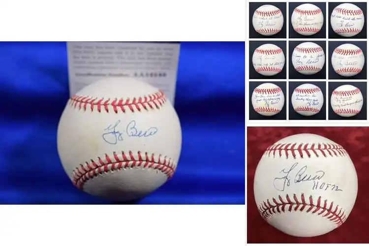 Detailed view of Best Signed Yogi Berra Memorabilia