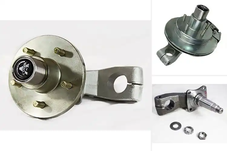 Detailed view of Best Trailer Torsion Arm Assemblies