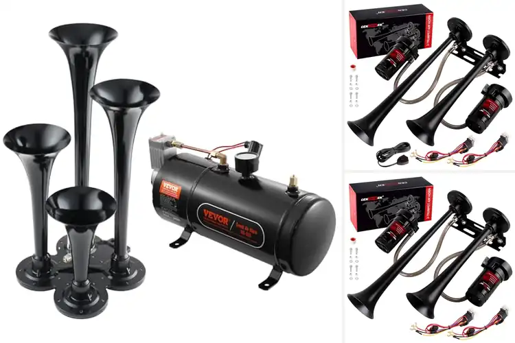 Detailed view of Best Truck Air Horns: 150dB Power for Safety & Style